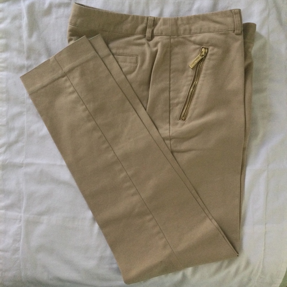 Womens Michael Kors Pants with Gold Zippers